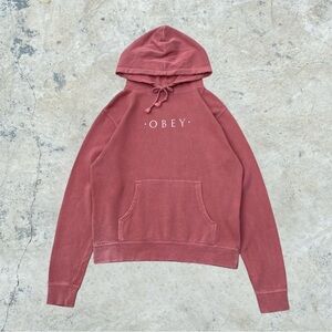 Obey Women's Pink Hoodie Sweater